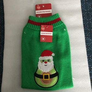 Pet Central Avocado Dog Sweater NEW Size M-14”/35.56cm